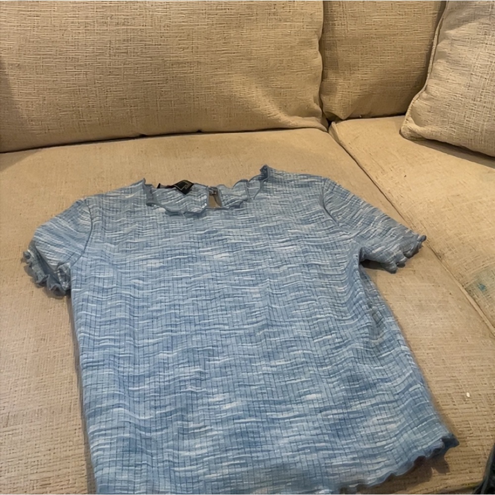 Forever 21 Blue Short Sleeve Top